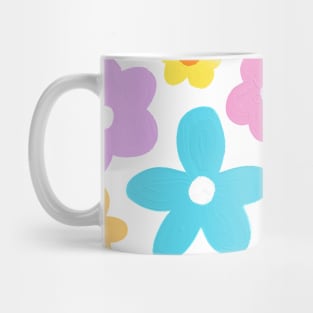 Naif pretty pastel painted flowers (for kids and grownups!) Mug